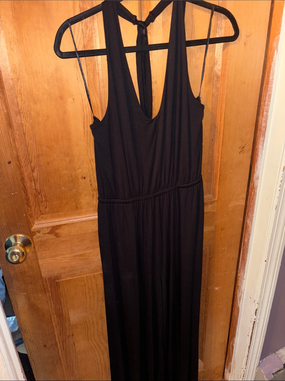 Old Navy Black Kids One-Piece Halter Maxi Bodysuit